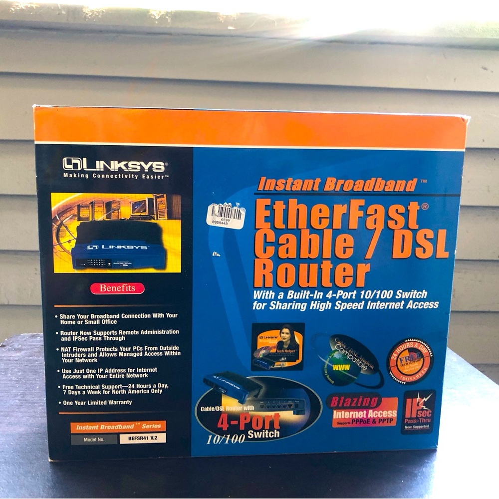 Linksys Instant Broadband EtherFast Cable/DSL Router- BEFSR41 V.2